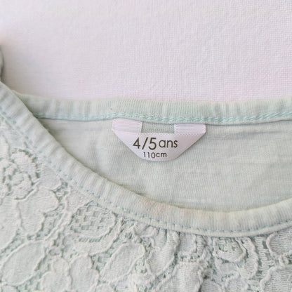 Cotton lace shirt - 4-5 yrs