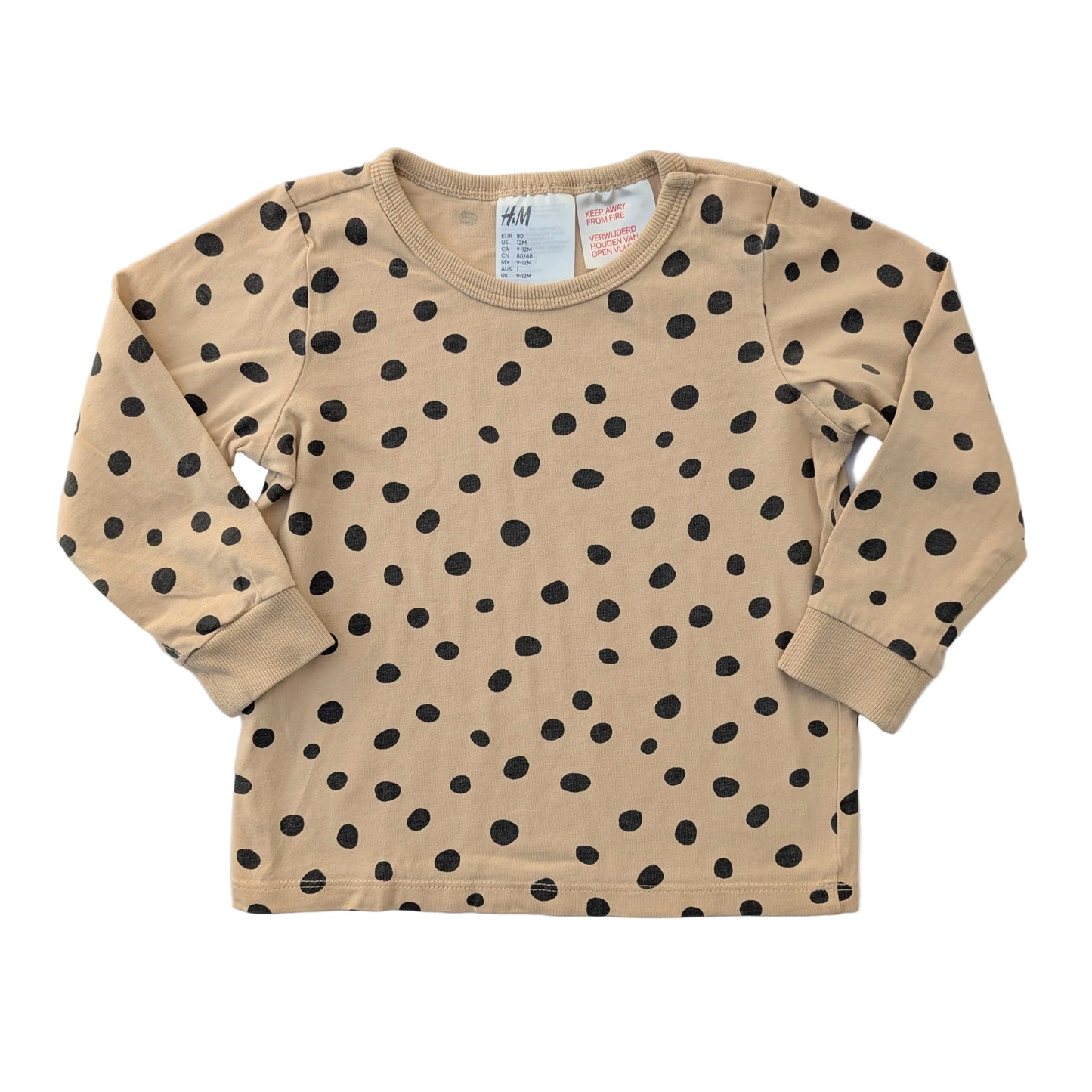 H&M pyjama top - 12 mo / 80 cm