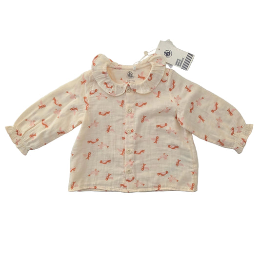 Petit Bateau blouse - 12 mo / 74 cm