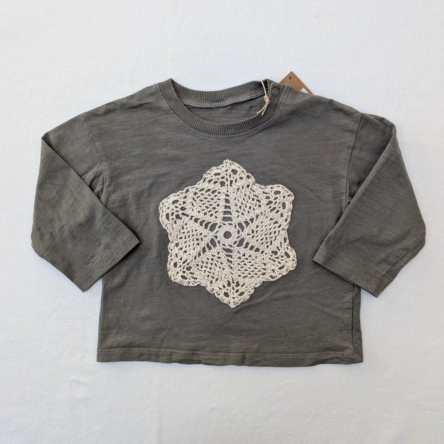 Upcycled Collection - cotton shirt - 12 mo