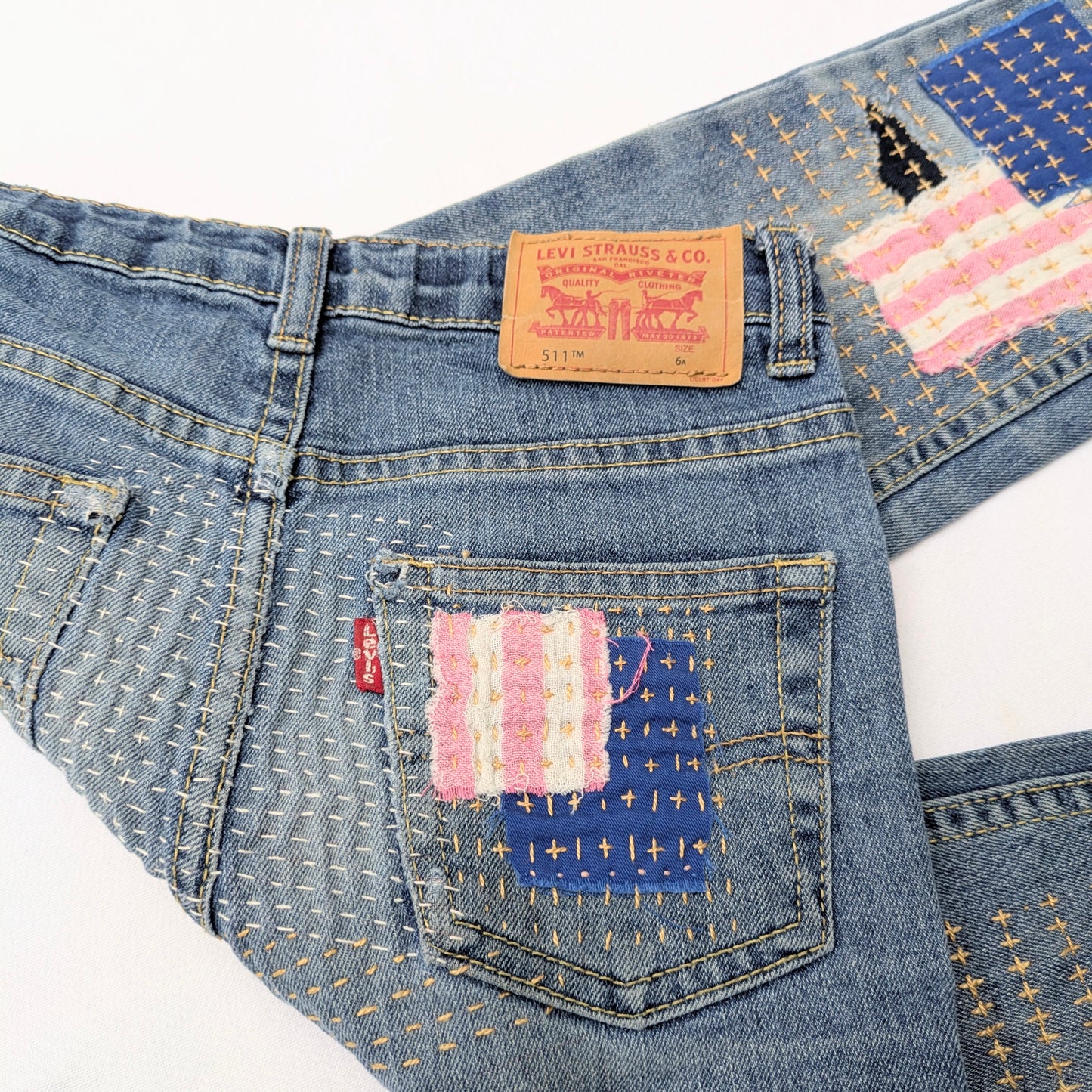 Upcycled Collection - jeans - 6 years