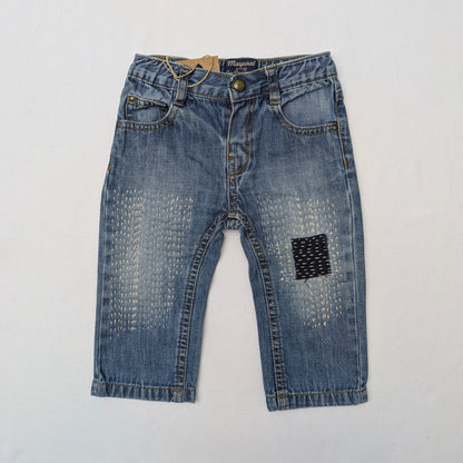 Upcycled Collection - jeans - 9 mo
