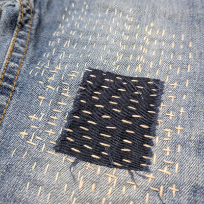 Upcycled Collection - jeans - 9 mo