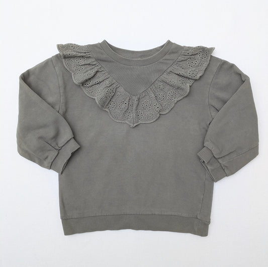 H&M Ruffled Sweatshirt - 3 yrs