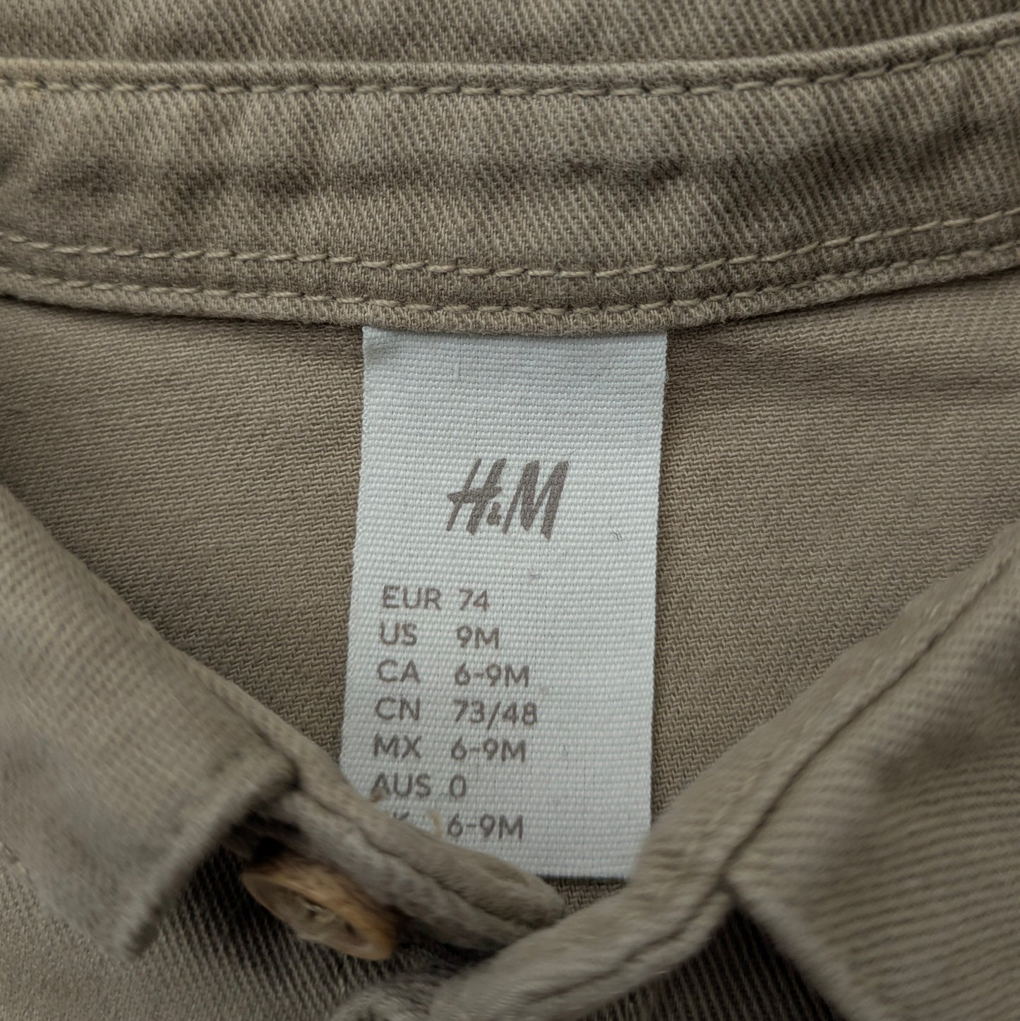 H&M button up shirt - 9-12 mo / 74 cm