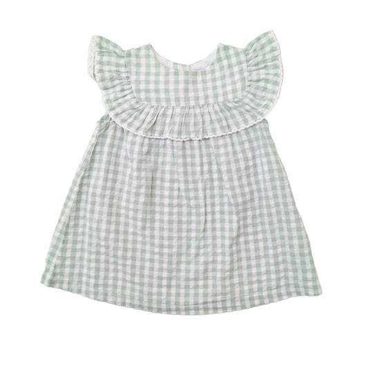 Cyrillus checked dress - 6 mo