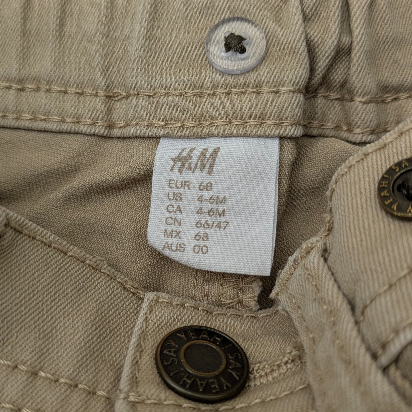 H&M trousers - 4-6 mo / 68 cm
