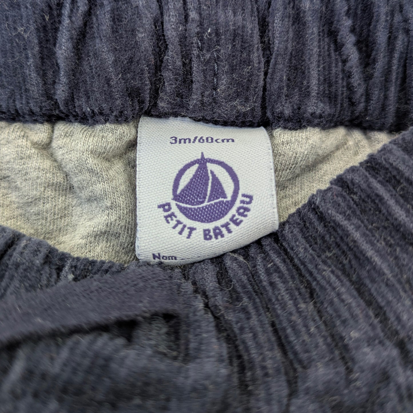 Petit Bateau lined pants - 3 mo