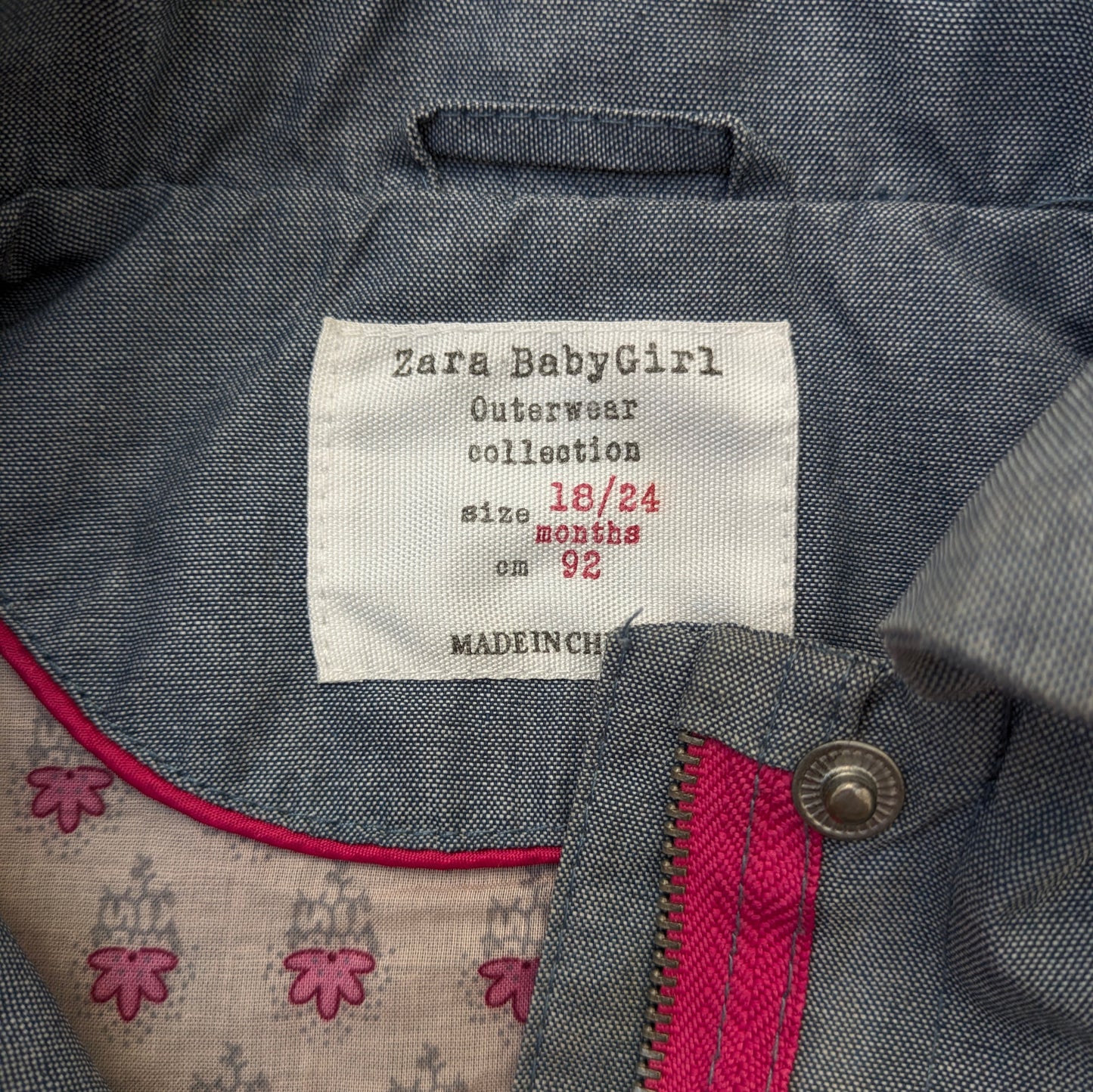 Zara light jacket - 18-24 mo