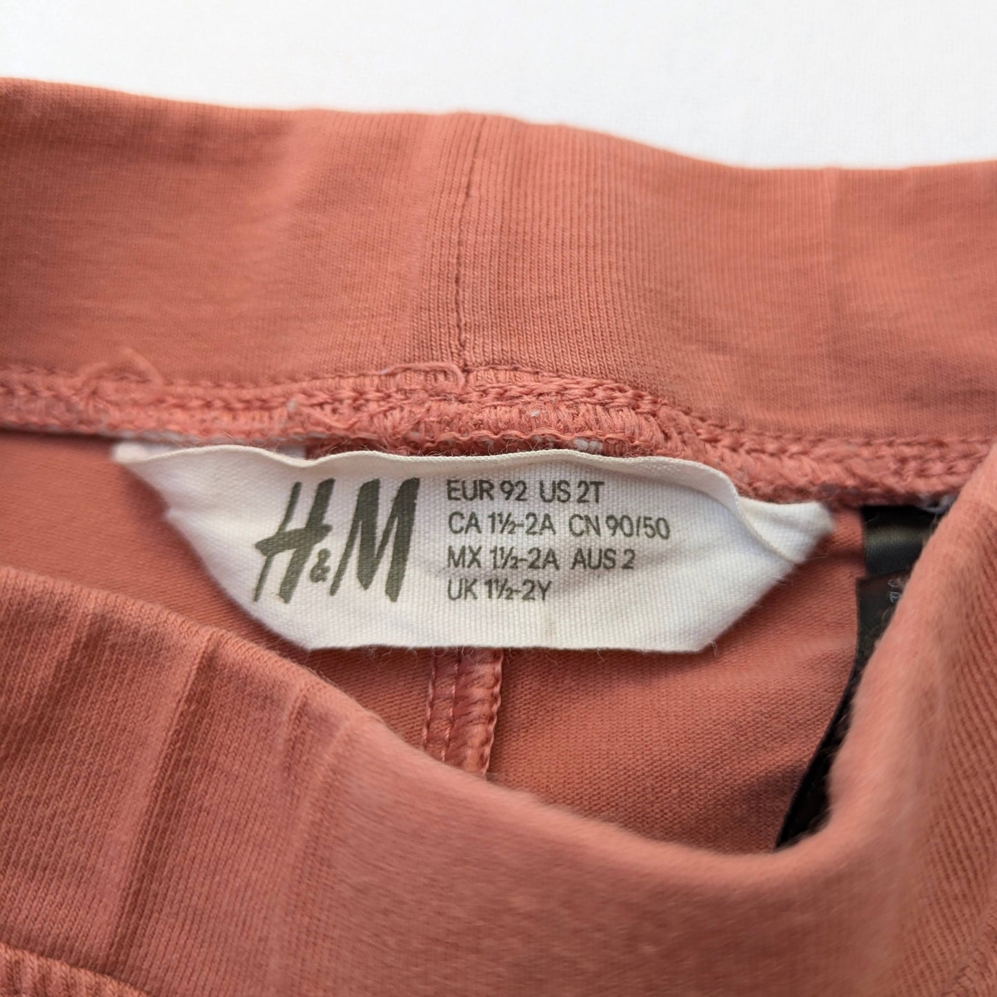 H&M pink leggings - 2 yrs / 92 cm