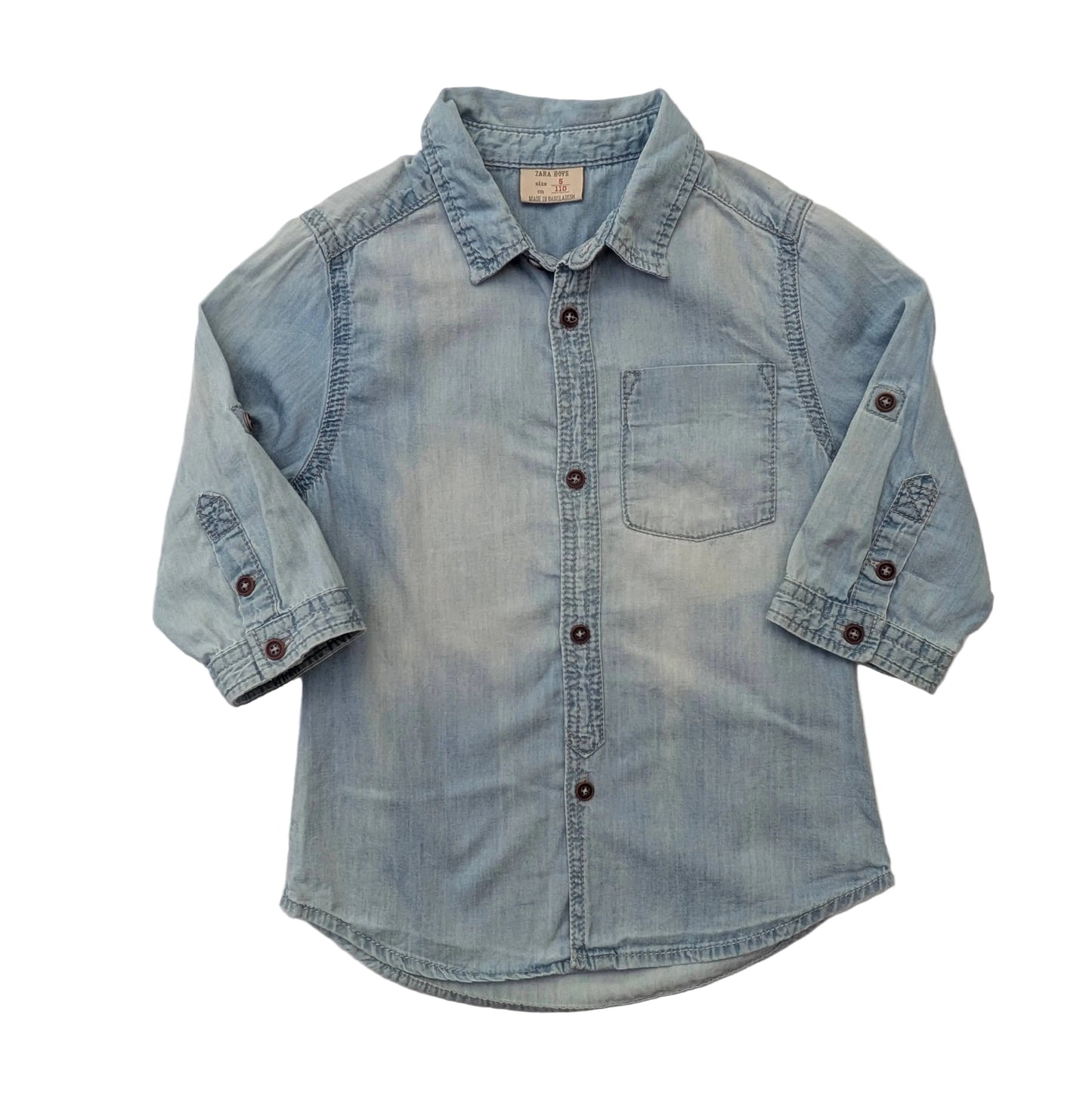 Zara Jeanshemd mit Knöpfen – 5 Jahre / 110