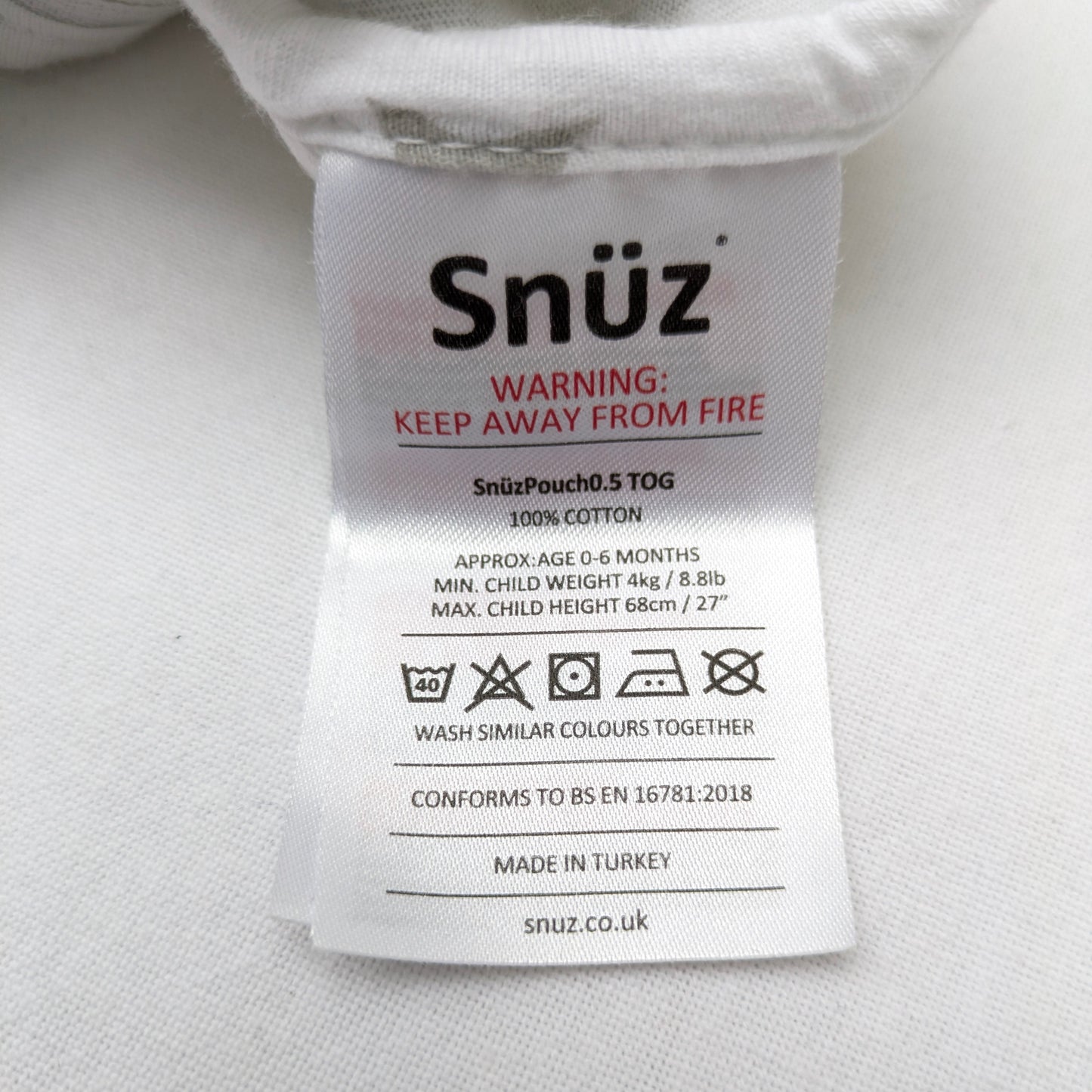 Snuz sleep sack - 0-6 months