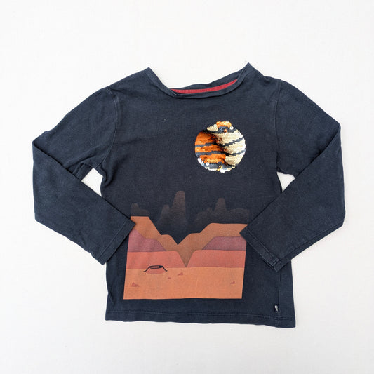 Okaidi sequin shirt - 3-4 yrs