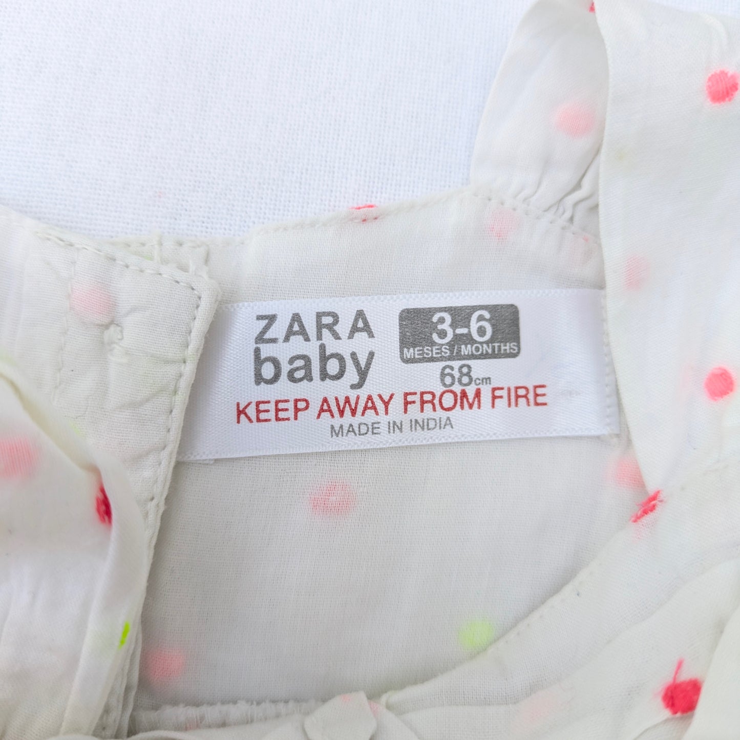 Zara cotton dress - 3-6 m / 68cm
