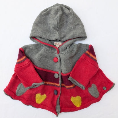Brums wool blend poncho sweater - 9 mo