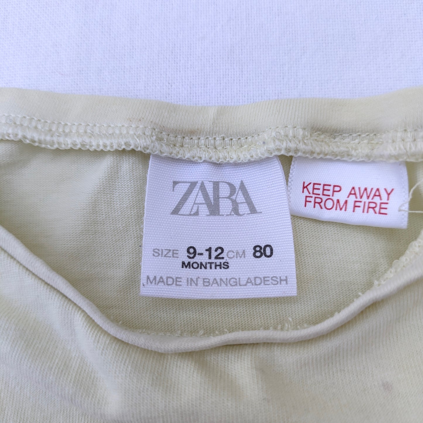 Zara cotton t-shirt - 9 mo