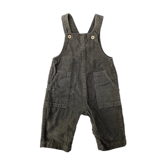 Wheat cotton overalls - 9-12 mo