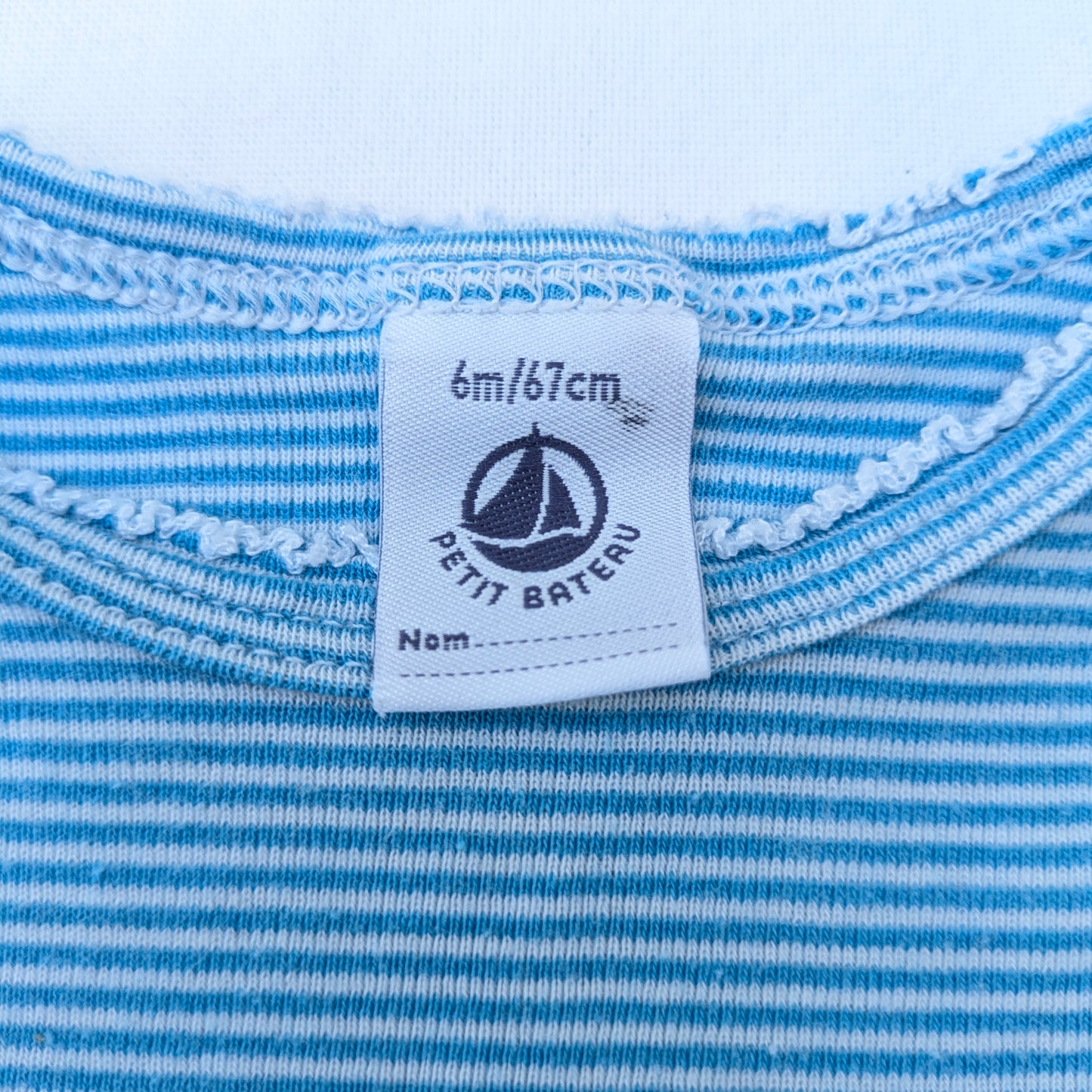 Petit Bateau onesie - 6 mo