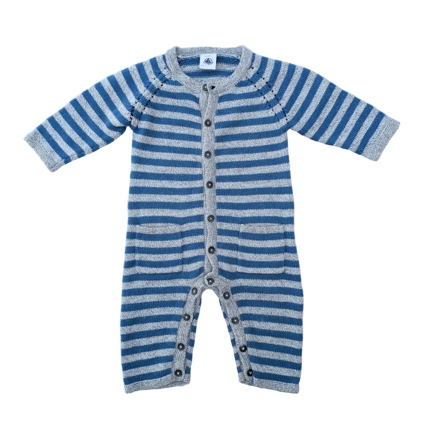Petit Bateau wool one-piece - 6 mo / 67cm