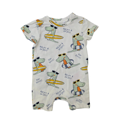 Guppy one-piece romper - 4-6 mo