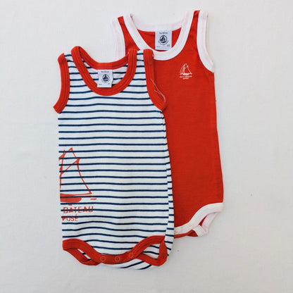 Petit Bateau onesie bodies set - 3 mo / 60cm