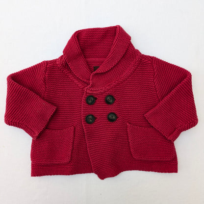 Tea knit cotton sweater - 3-6 mo