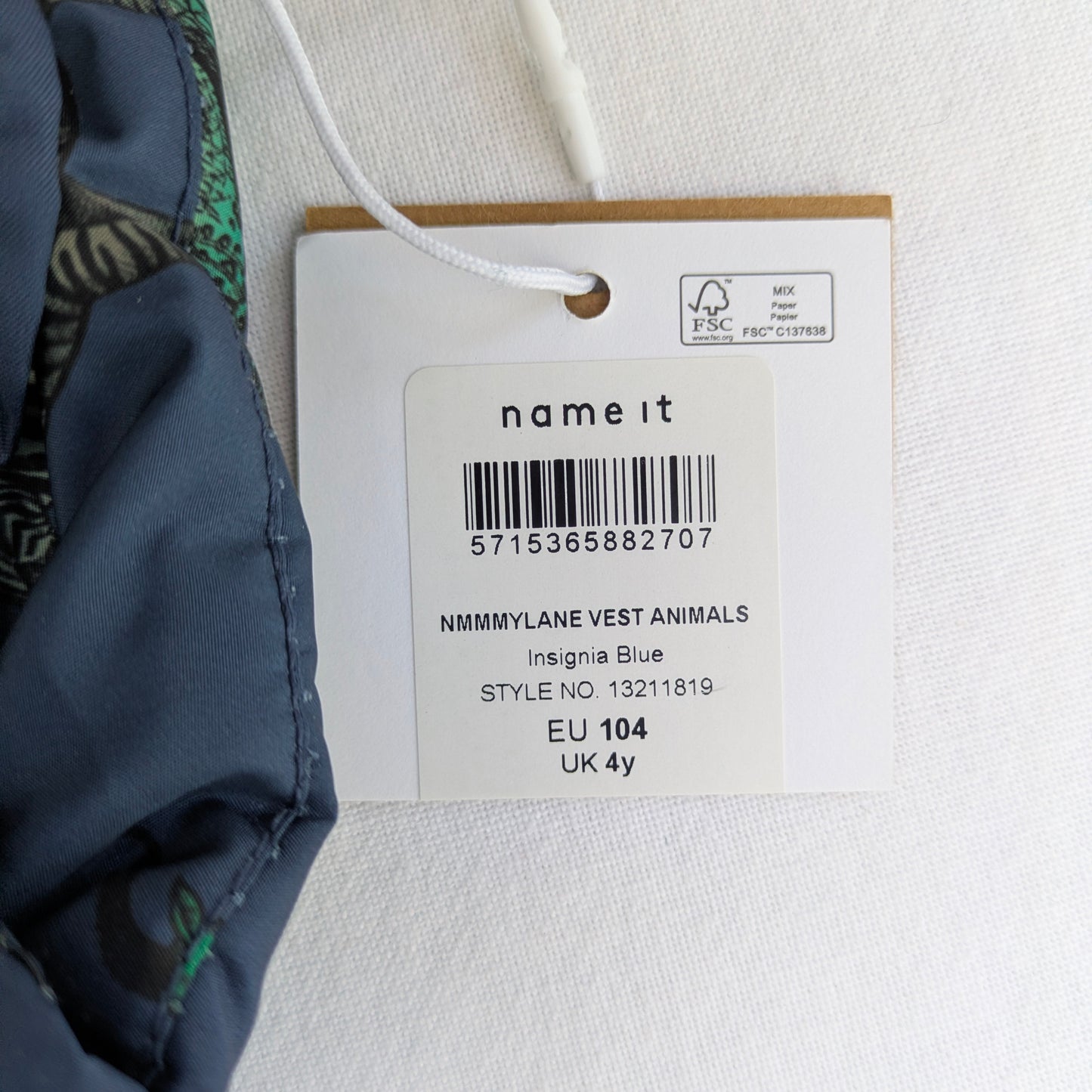 Name-It puffer vest- 4 yrs