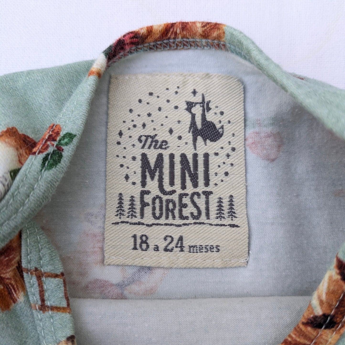 Mini Forest cotton onesie body - 18-24 mo