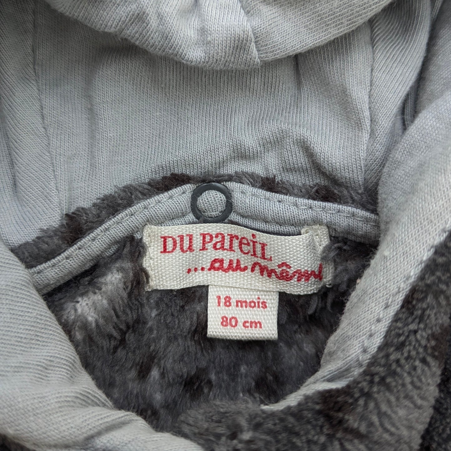 Du pareil au meme one-piece fuzzy romper - 18 mo / 80cm