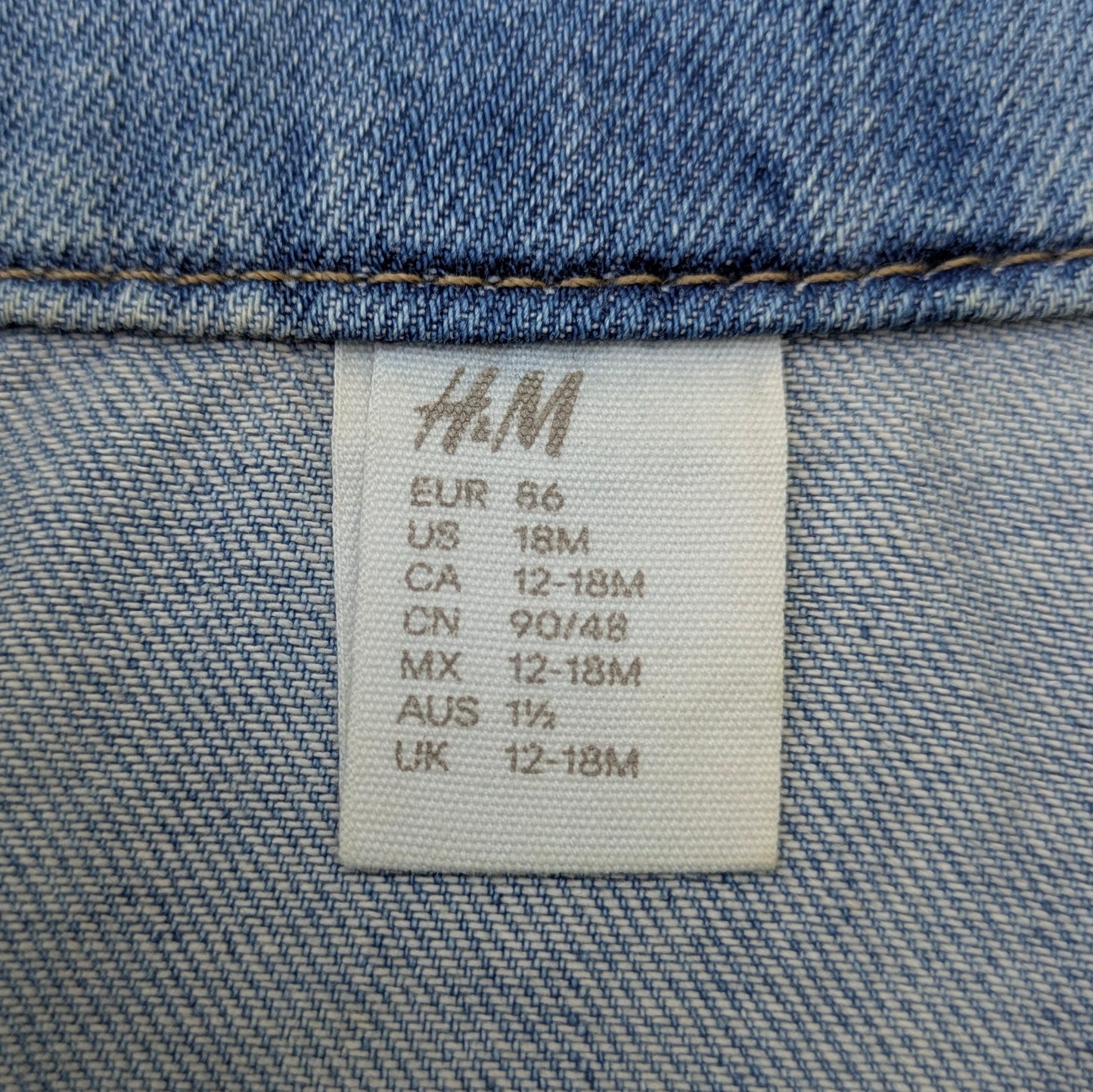 H&M denim jacket - 18 mo / 86cm
