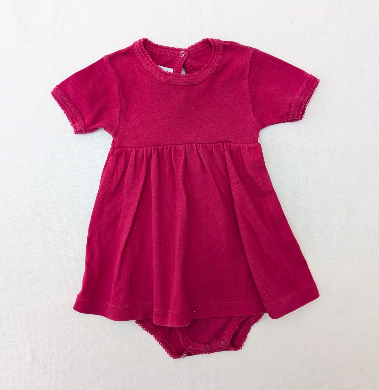 Petit Bateau onesie dress - 12 mo / 74cm