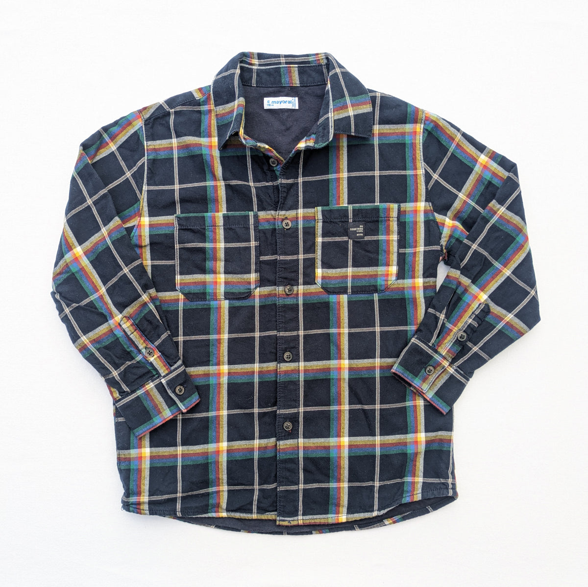 Mayoral plaid shirt - 6 yrs / 116