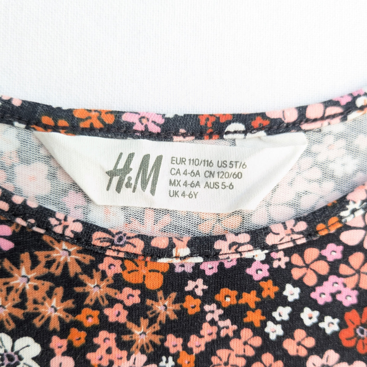 H&M floral dress - 5-6 yrs / 110-116 cm