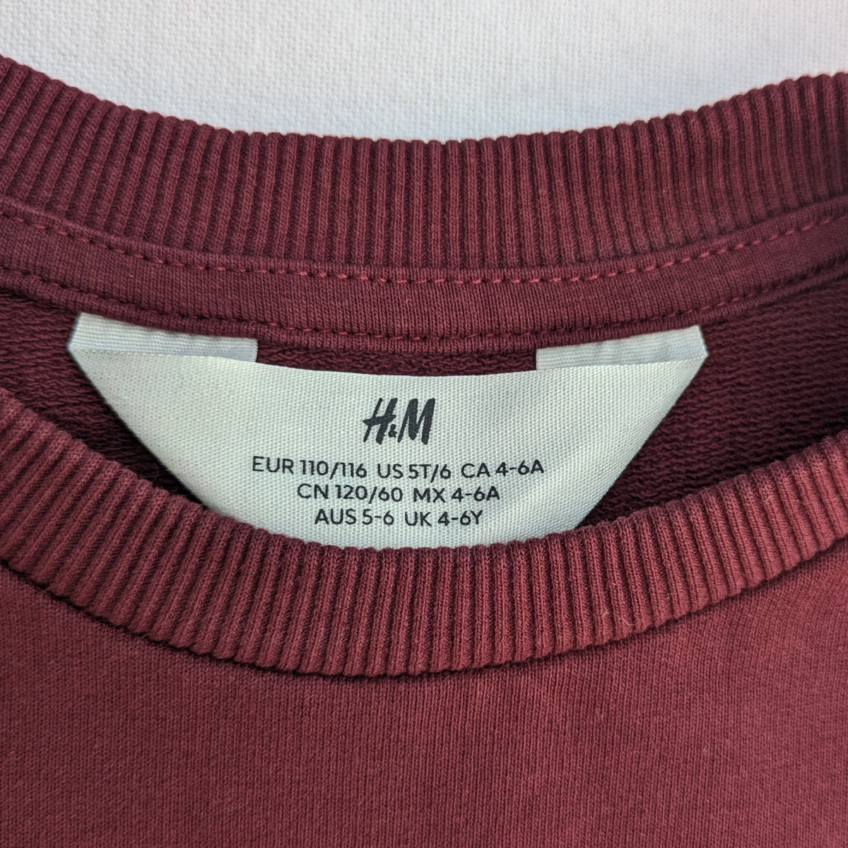 H&M sweatshirt dress - 5-6 yrs / 110-116 cm