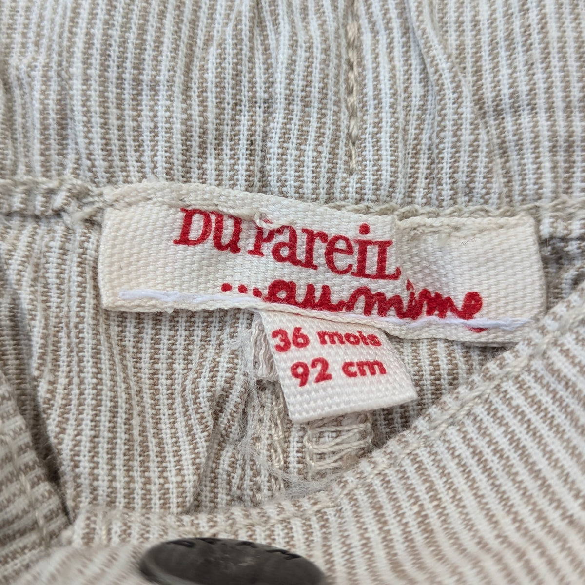 du pareil au meme striped cotton trousers - 3 yrs