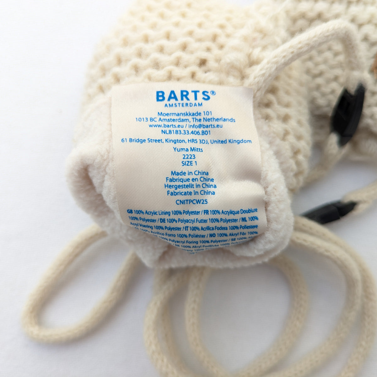 Barts baby gloves - 3-6 mo