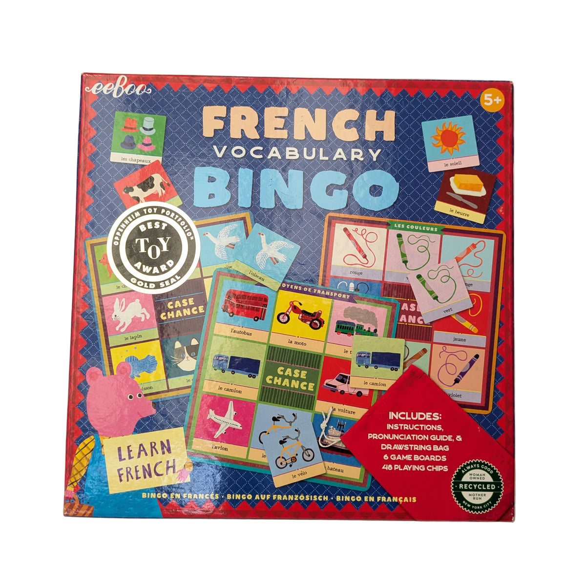 French Vocabulary Bingo (Lotto)