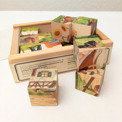Atelier Fischer - Puzzle Blocks - Swiss farm scenes