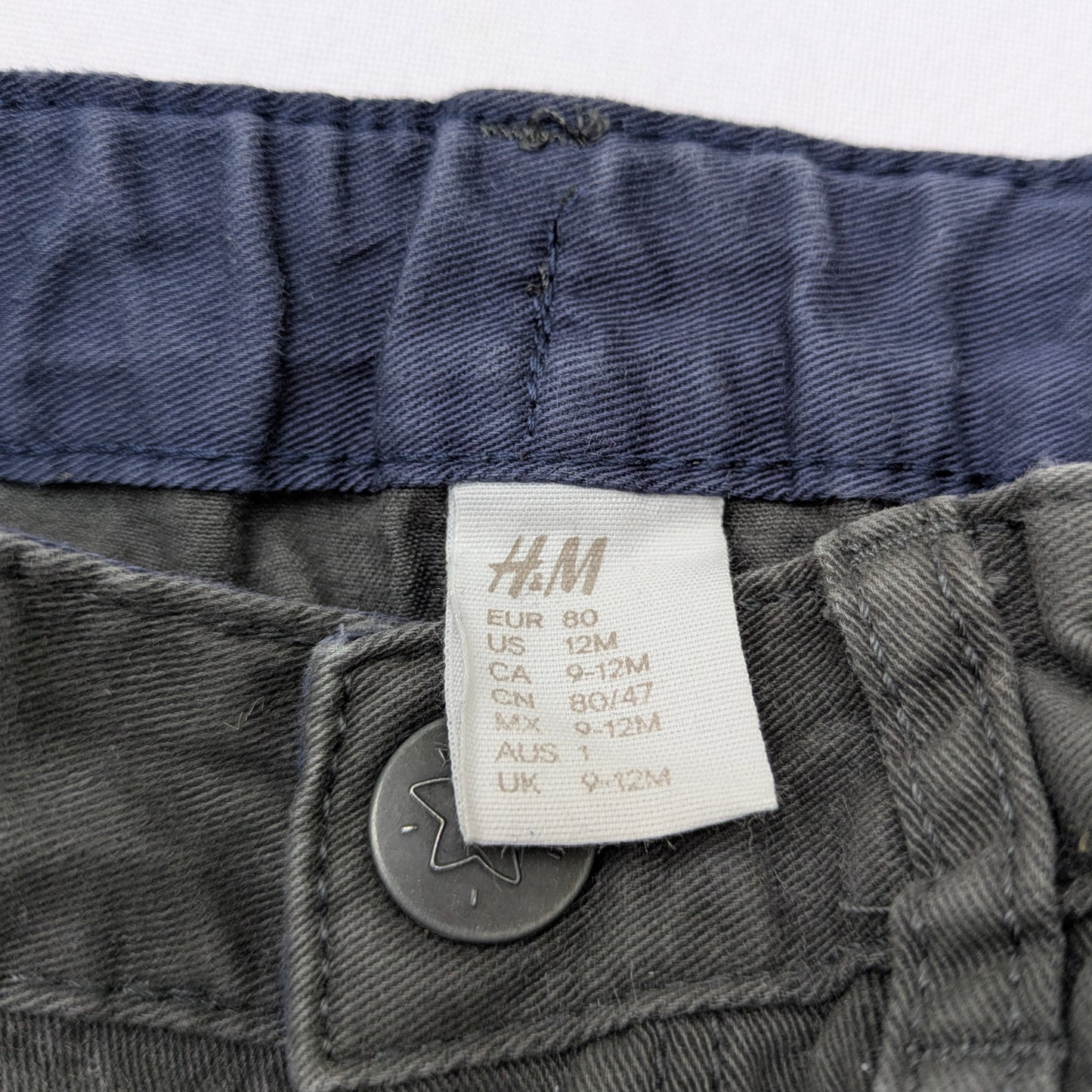 H&M cotton trousers - 12-18 mo / 86 cm