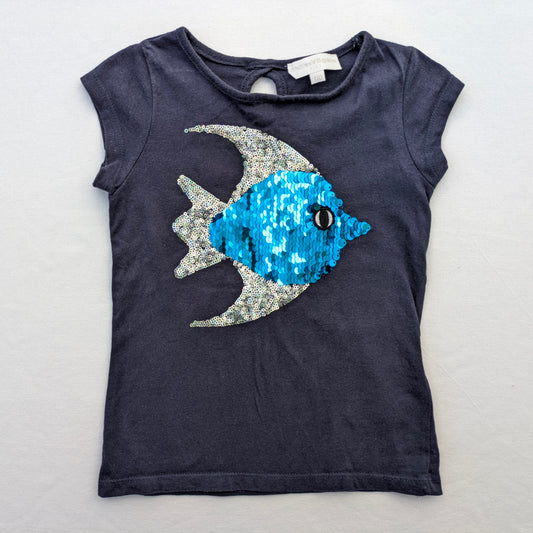 Charles Vogele glitzerndes Baumwoll-T-Shirt – 5 Jahre