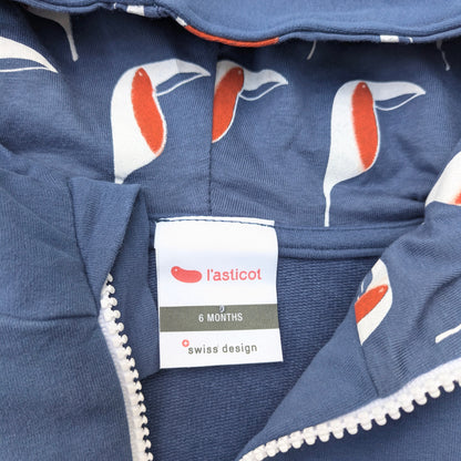 Sweat à capuche l'Asticot - 6 mois