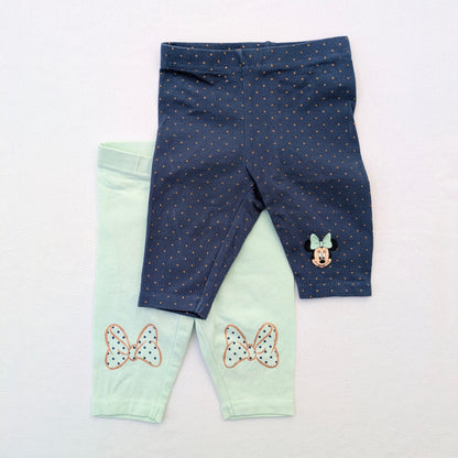 Leggings courts Disney - lot de 2 - 9 mois / 74 cm