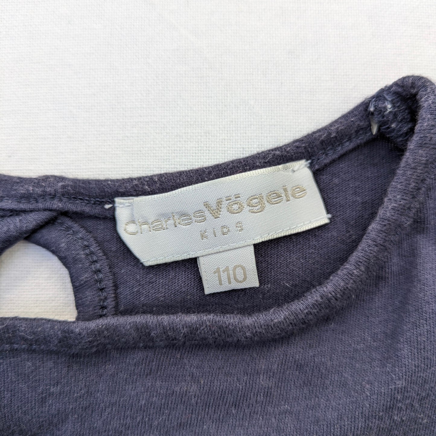 Charles Vogele glitzerndes Baumwoll-T-Shirt – 5 Jahre